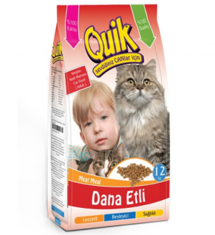 Quik Adult Dana Etli 12 kg Kedi Maması kullananlar yorumlar
